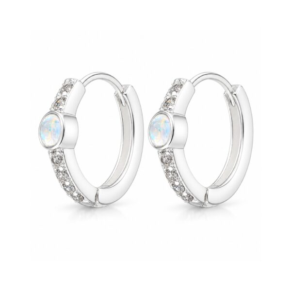 Argollas Piedra Luna Circones