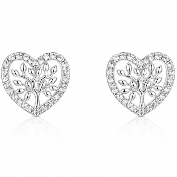 Aros Gran Corazones con Árbol de la vida