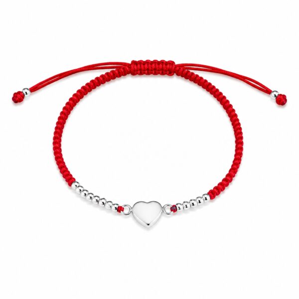 Pulsera Hilo Rojo Corazón Amore