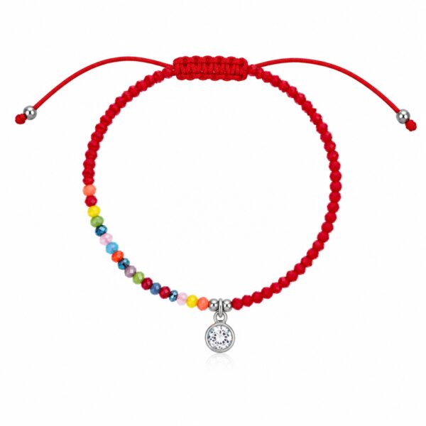 Pulsera Hilo Rojo Luz de Colores
