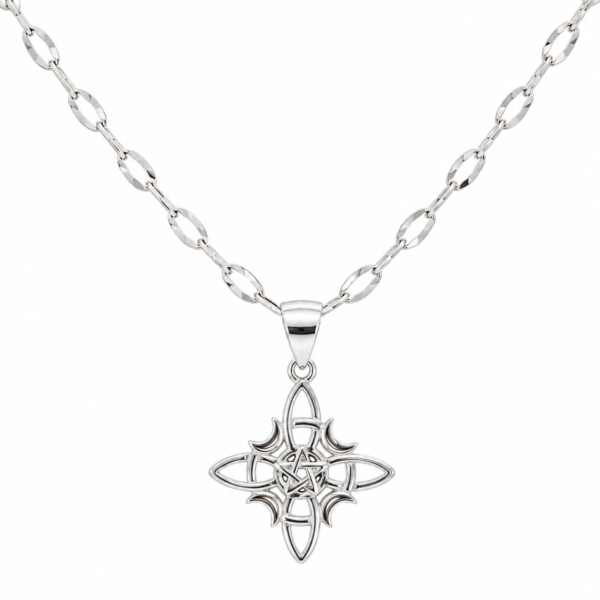 Collar Nudo de Brujas con Estrella de David